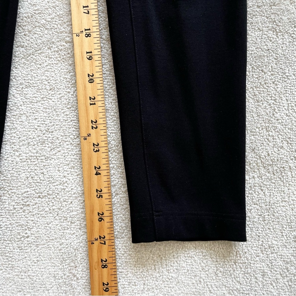 EILEEN FISHER BLACK PULL ON PANTS SIZE SMALL MINIMALIST CONTEMPORARY CHIC Comfy - Picture 6 of 7